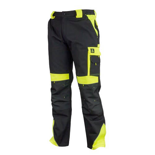 Pantaloni de lucru Urgent Y, Poliester/Bumbac, Negru/Galben, 50